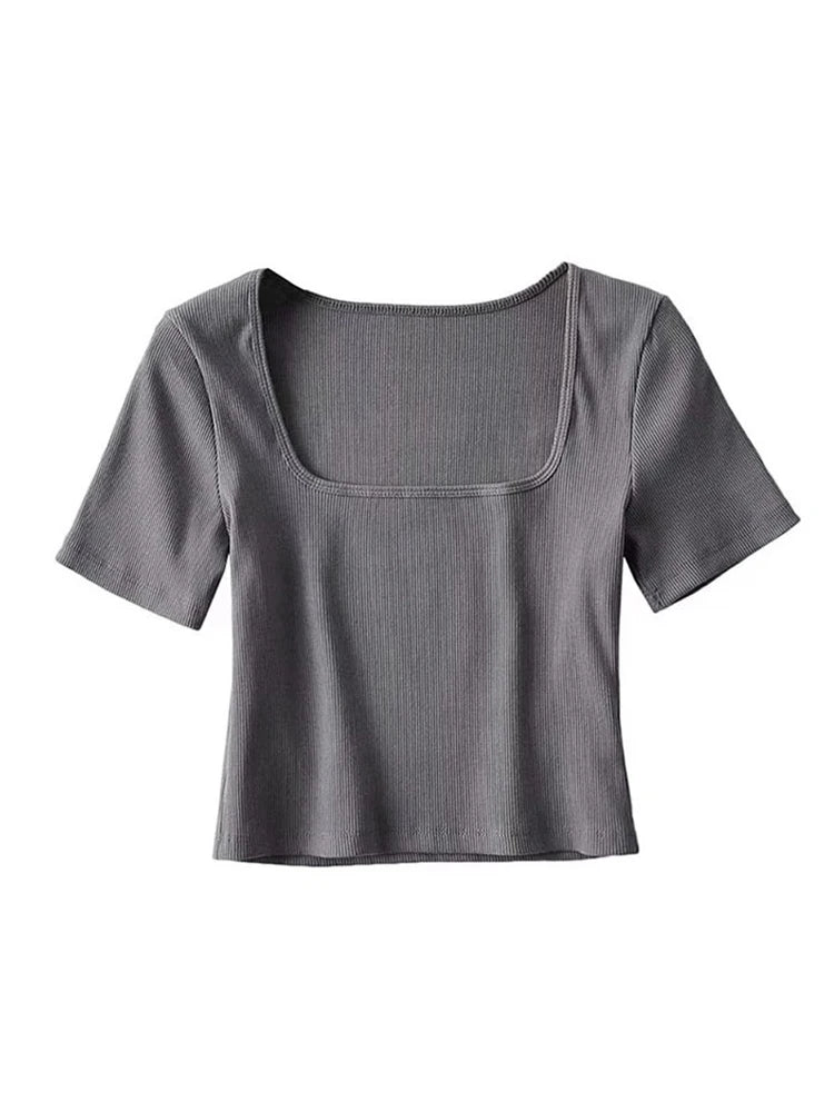 Square Neck Crop Top