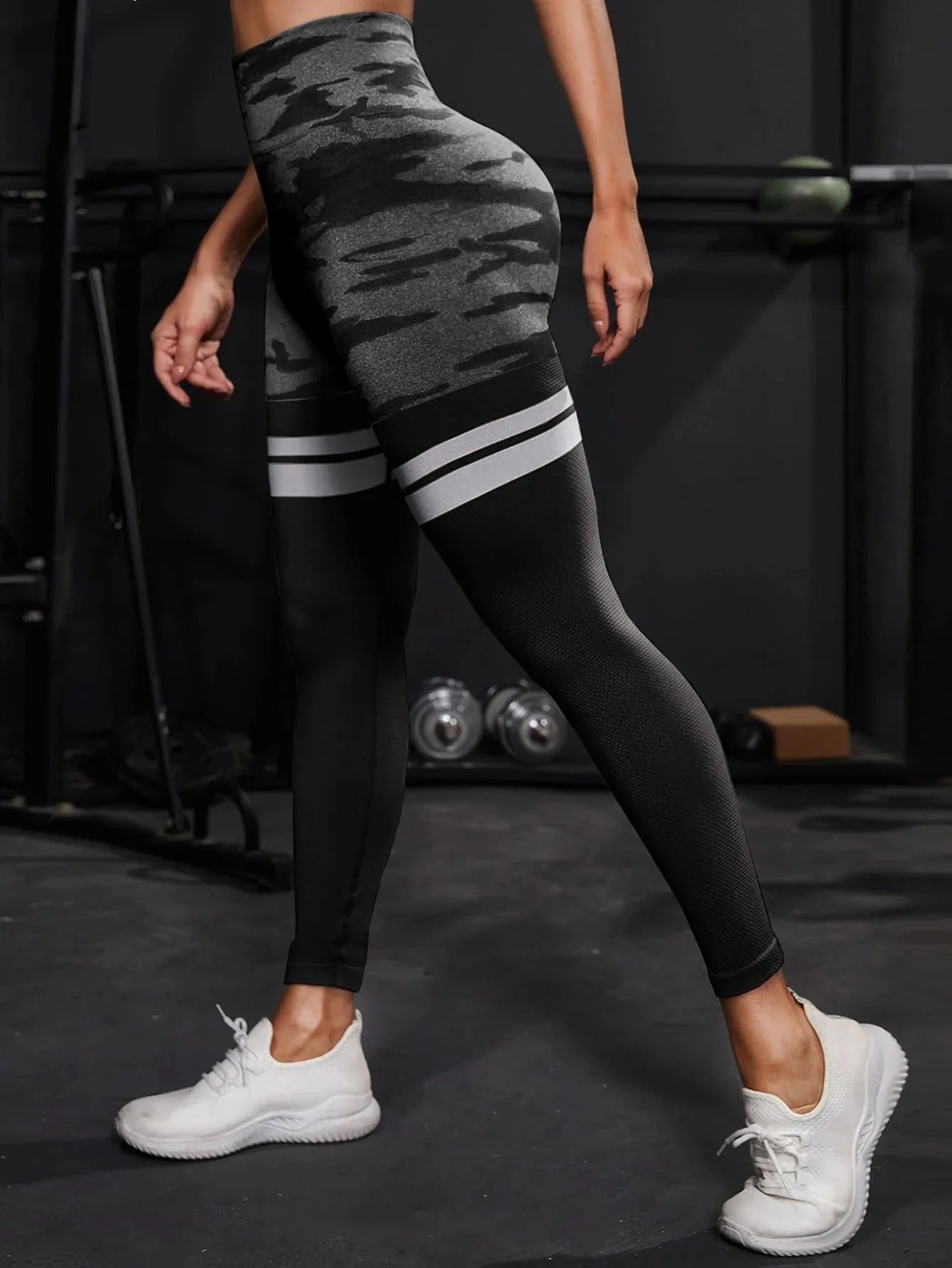 Black Camo Yoga Pants